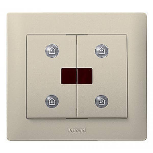 Лицевая панель Legrand Galea Life сценарного выключателя IN ONE титановая 771493