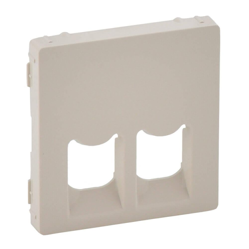 Лицевая панель Legrand Valena Life розетки телефонной RJ-11/Ethernet RJ-45 слоновая кость 755421