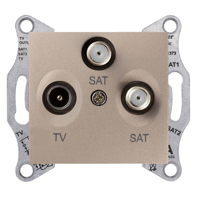 Розетка TV/SAT/SAT Schneider Electric Sedna SDN3502168