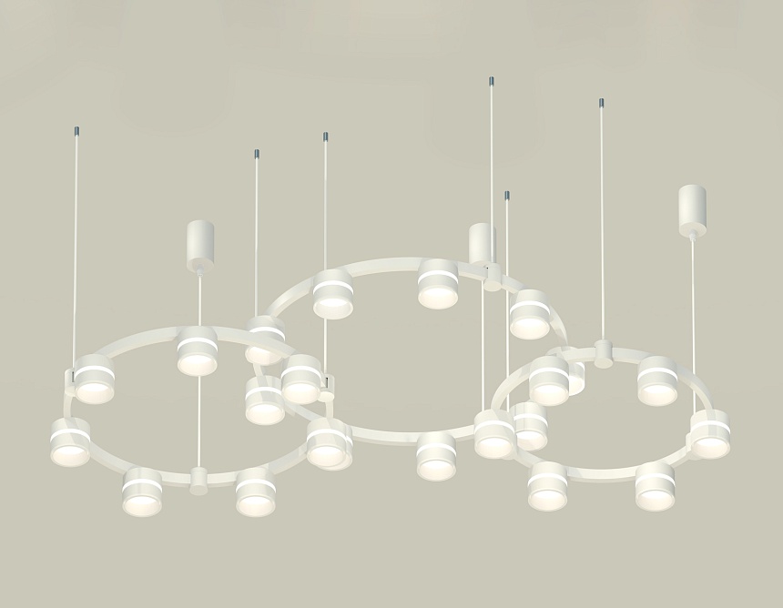 Комплект подвесного светильника Ambrella Light Techno Ring XR92082200 (A9208x3, C9241, C9236, C9231, N8444)