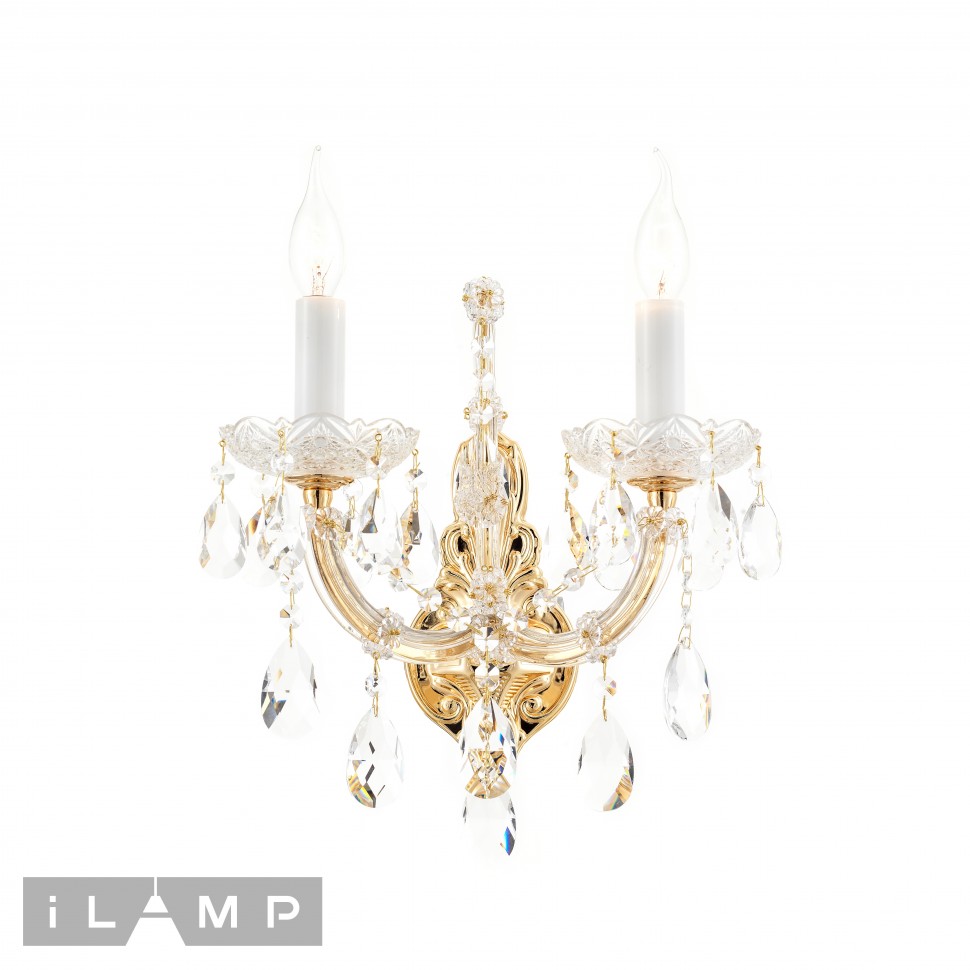 Бра iLamp Diamond W6071-2 GD+CL