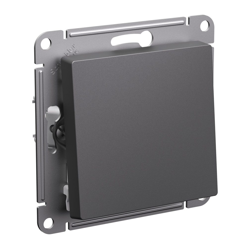 Выключатель 1-клавишный Systeme Electric AtlasDesign Базальт ATN001411