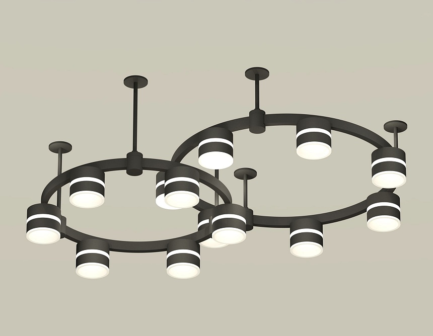 Комплект подвесного светильника Ambrella Light Techno Ring XR92221001 (A9222, A9227, C9238, C9232, N8445)