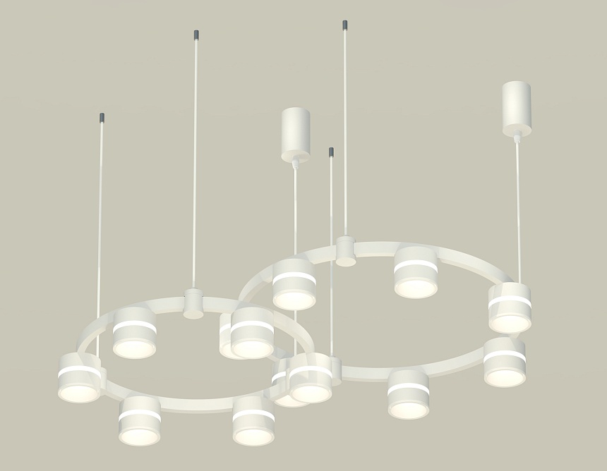 Комплект подвесного светильника Ambrella Light Techno Ring XR92081001 (A9208x2, C9236, C9231, N8444)