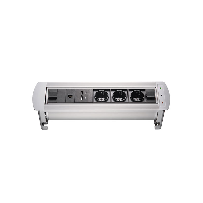 Блок розеток МХ-107 (3 секции, 2 USB и RJ-45) Mebax 00-00001185