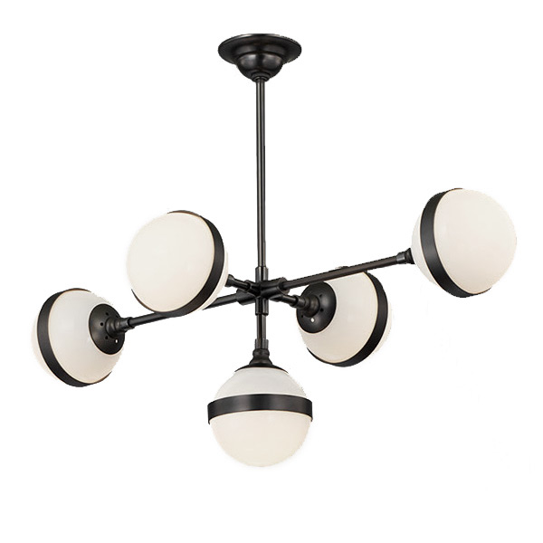 Люстра на штанге Delight Collection Peggy 9252P/5L black
