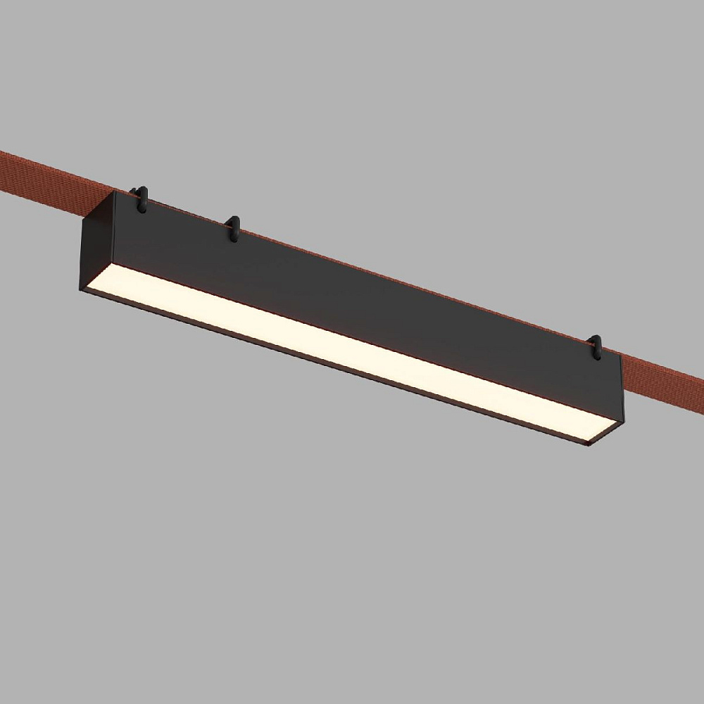 Трековый однофазный светильник Denkirs Belty Linear DK5575-BK