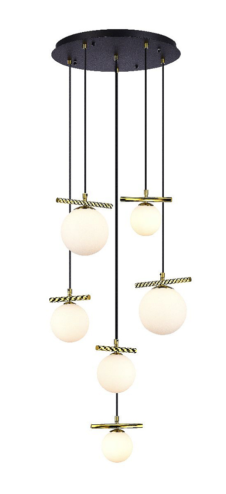 Каскадная люстра iLamp Golden 2134-6D BR+MBK