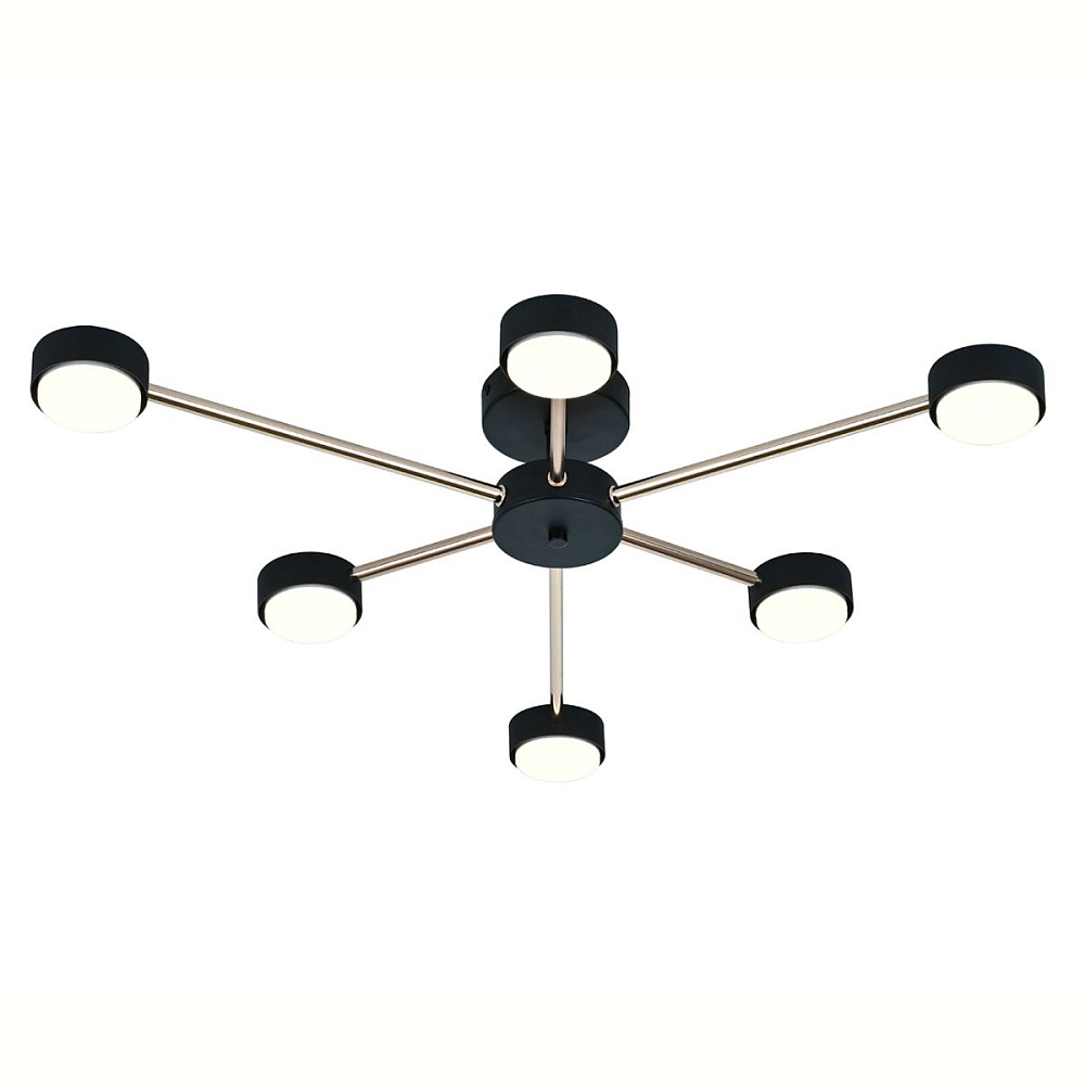 Потолочный светильник Escada Luminix 120008/6R Black/Gold ES0000094