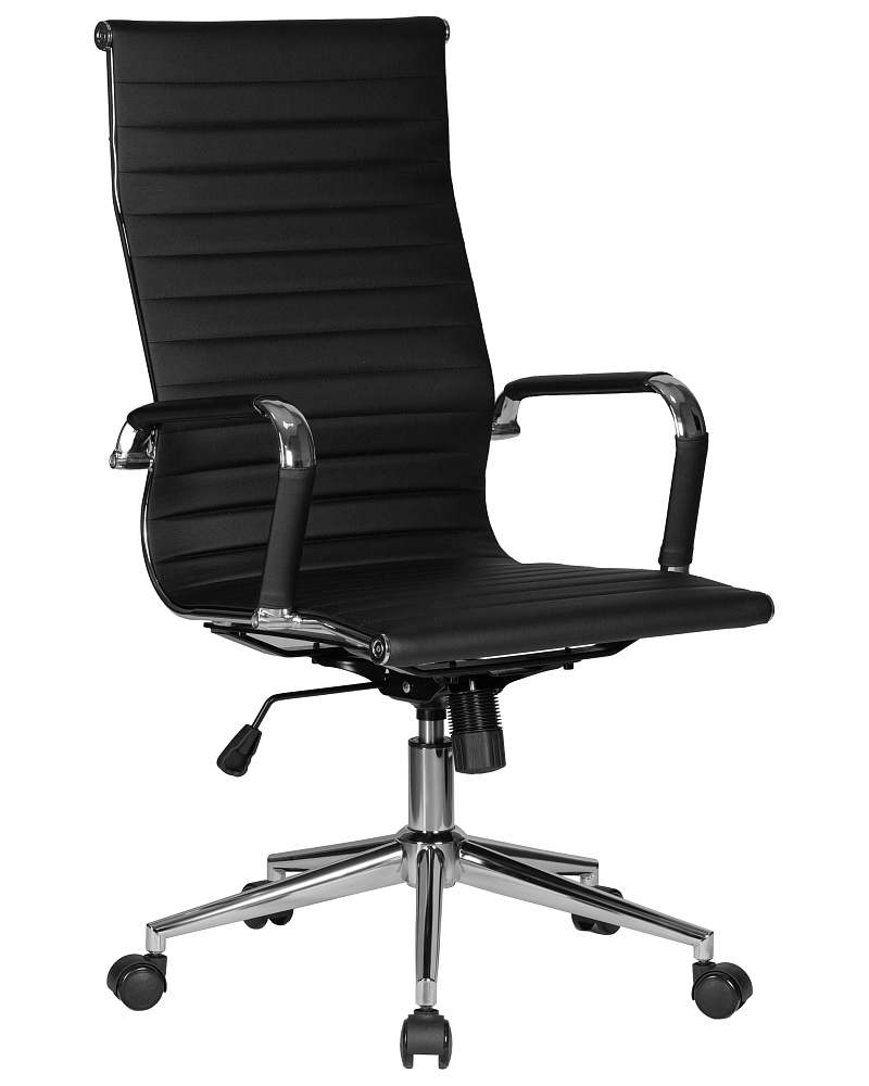 Офисное кресло для руководителей DOBRIN CLARK SIMPLE, чёрный LMR-101B_CH-M_EL-BLACK