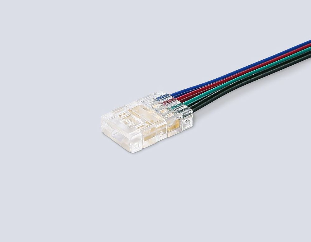 Соединитель гибкий односторонний COB RGB 12/24V для лент 10mm (4 конт.) (5шт. в комплекте) GS7411