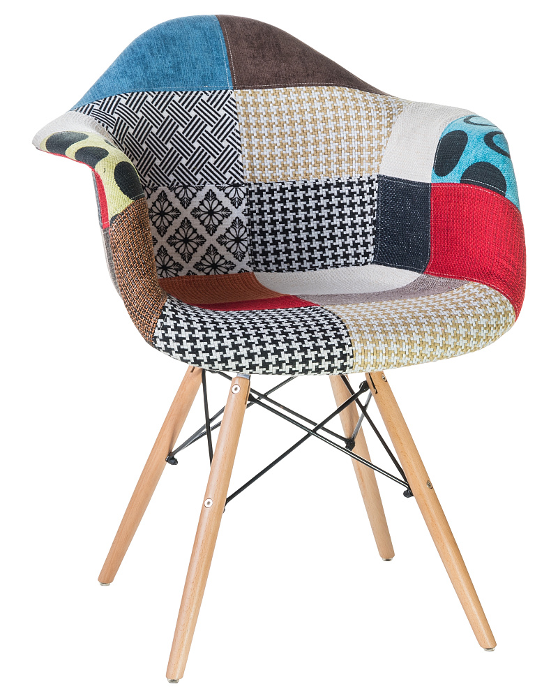 Стул обеденный DOBRIN DAW PATCHWORK, цвет сиденья мозаика