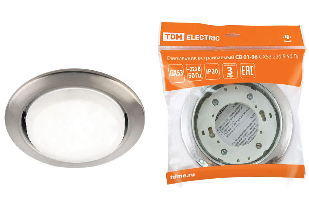 Встраиваемый светильник TDM Electric СВ 01-06 SQ0359-0060