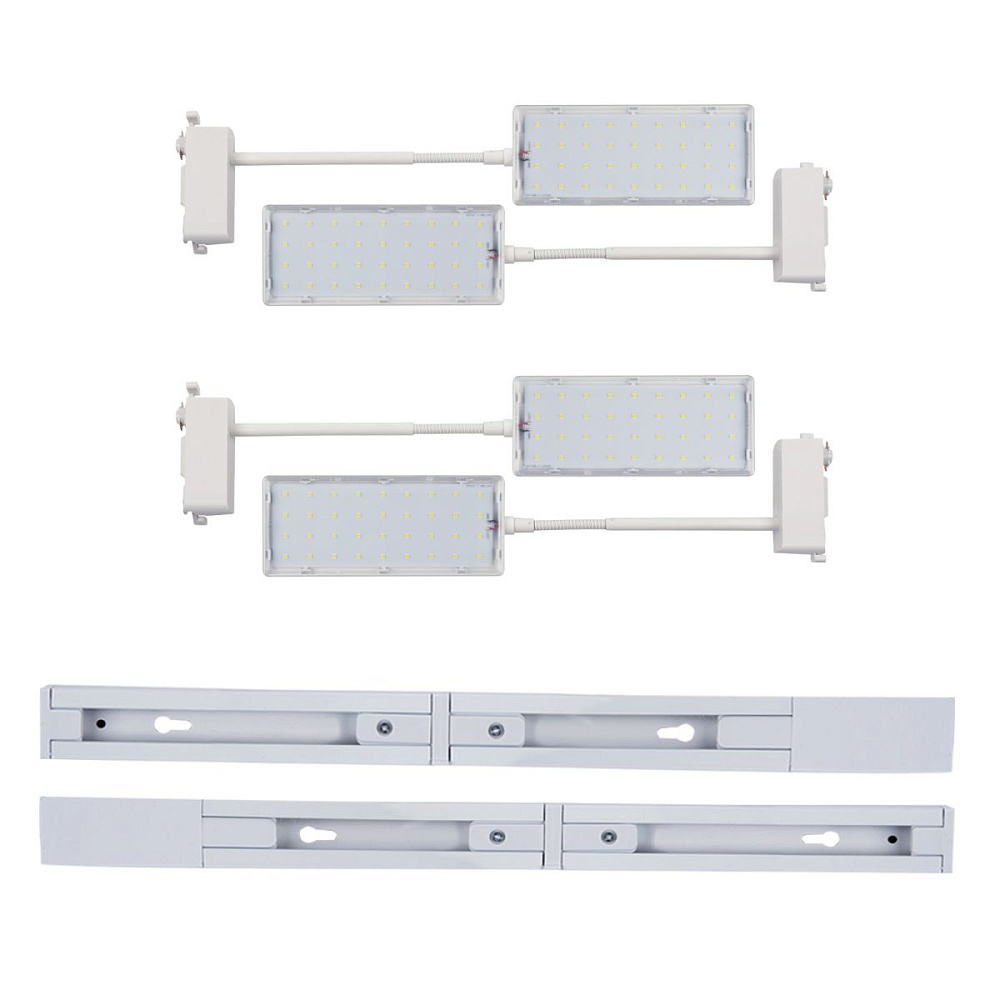 Трековый прожектор для растений (4 шт.) Uniel ULB-P37-12W/SPFR/K WHITE 3М SET42 UL-00012710