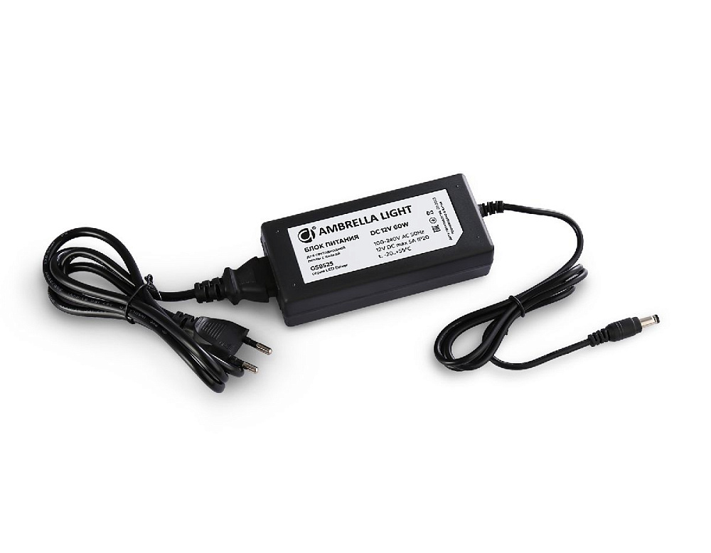 Блок питания Ambrella Light LED Driver 12V 60Вт AC100-240 5A IP20 GS8525