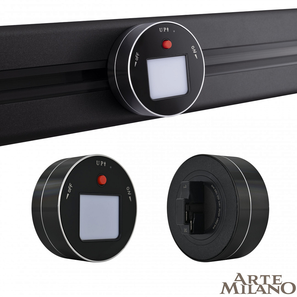 Трековая подсветка Arte Milano Am-track-sockets 380011TL/Light Black