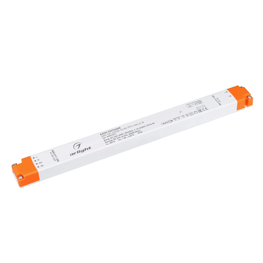 Блок питания Arlight ARV-SP-24200-SLIM-PFC-DALI2-B (24V, 8.33A, 200W) (IP20 Пластик) 048673(1)