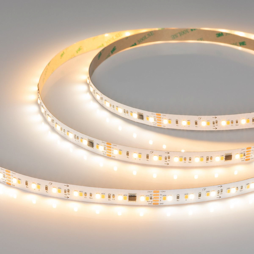 Светодиодная лента Arlight DMX-A140-12mm 24V Day-MIX-PX14 (14 W/m, IP20, 5m) (Изменяемая ЦТ) 065143