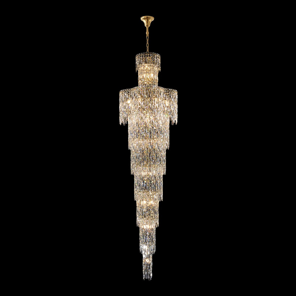 Каскадная люстра Crystal Lux ABRIL SP28 GOLD
