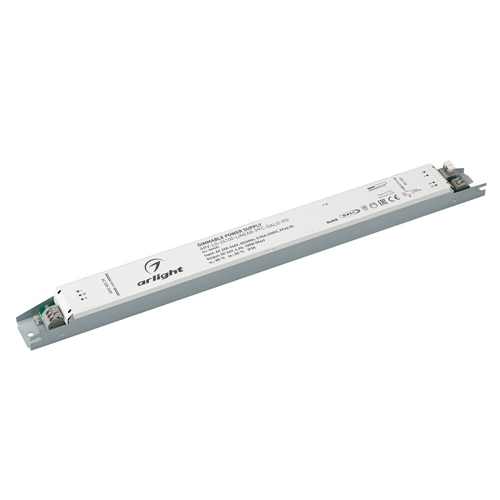 Блок питания Arlight ARV-LG-24100-LINEAR-PFC-DALI2-PD (24V, 4.2A, 100W) (IP20 Металл) 049481