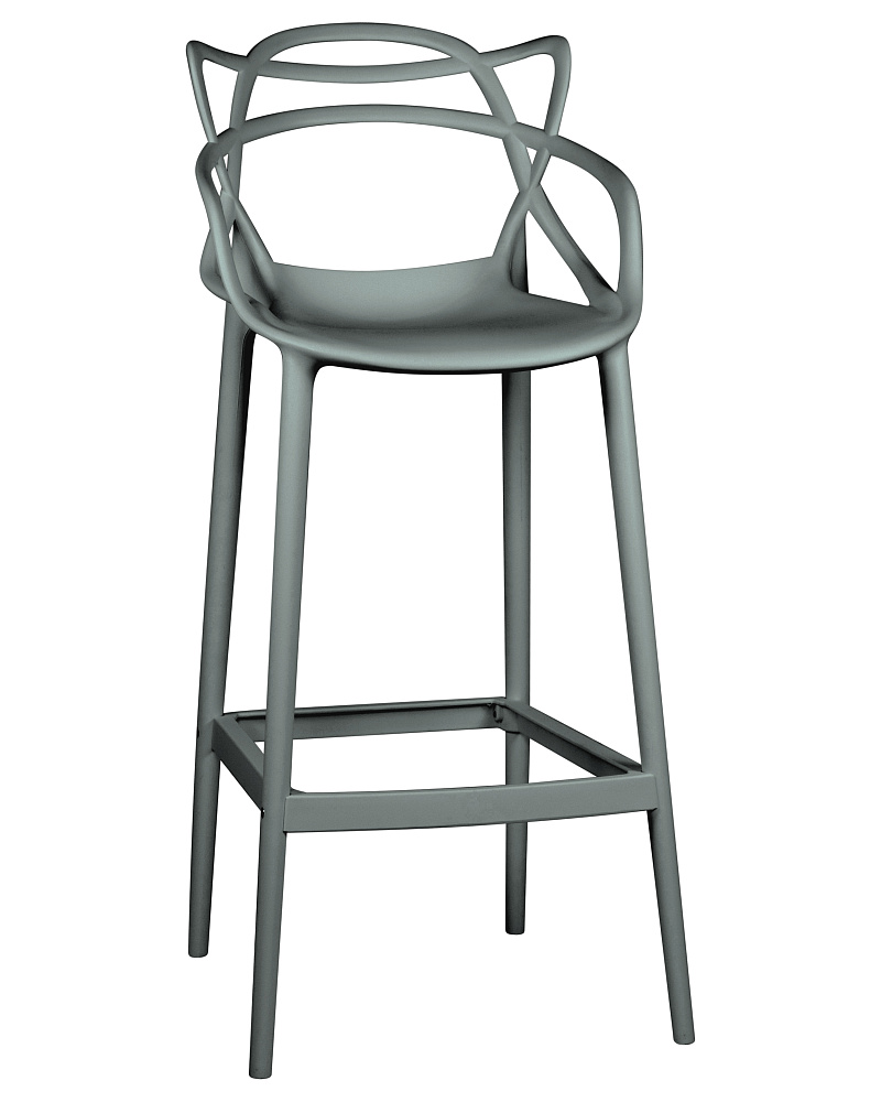 Стул барный DOBRIN MASTERS BAR, тёмно-серый (GR-04) LMZL-PP601C_P-GR-04