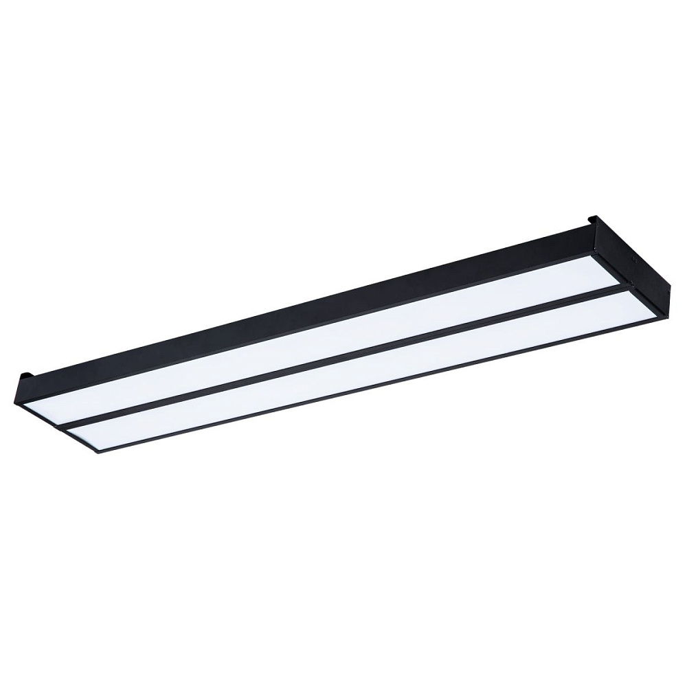 Светодиодная панель Uniel ULO-K15A 2x20W/4000K/L50 IP44 BLACK UL-00012586