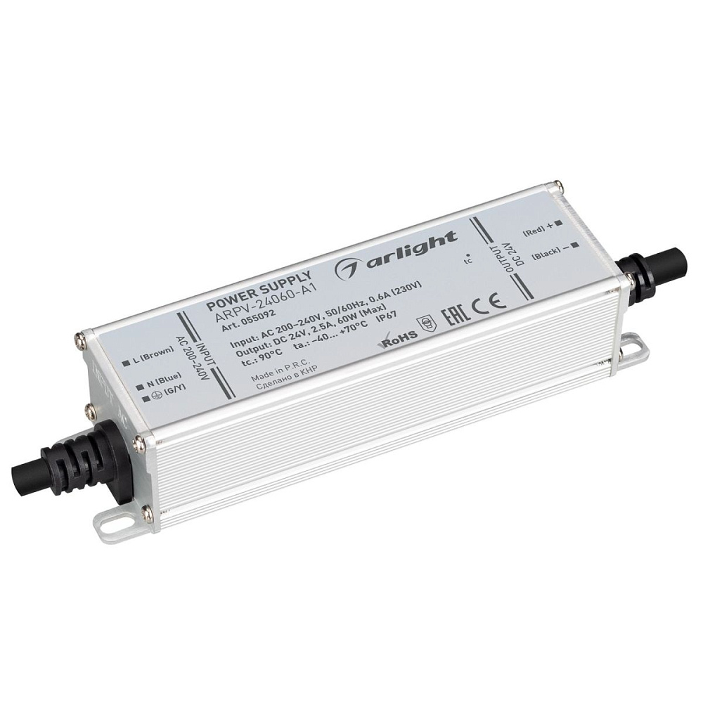 Блок питания Arlight ARPV-24060-A1 (24V, 2.5A, 60W) 055092