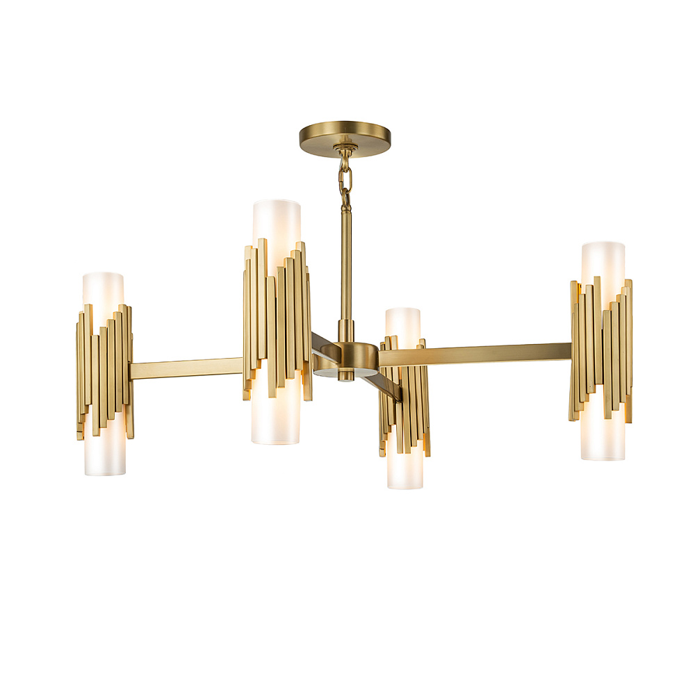 Подвесная люстра Elstead Lighting MARVELE8-AB-OPAL