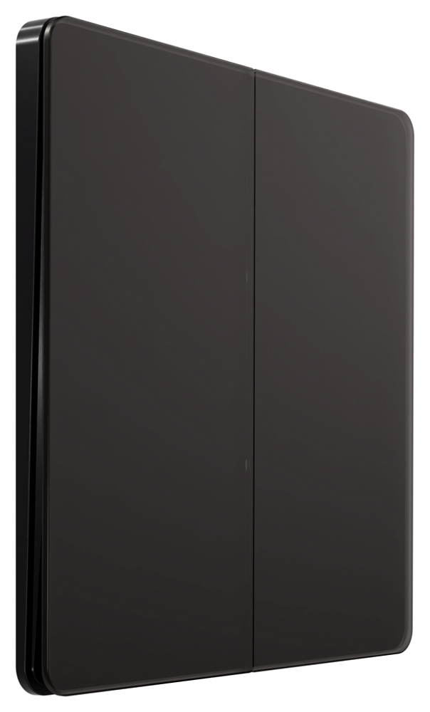Выключатель с самовозвратом 2-клавишный, 10А Systeme Electric Systeme Infinity Полярная ночь FSE001017