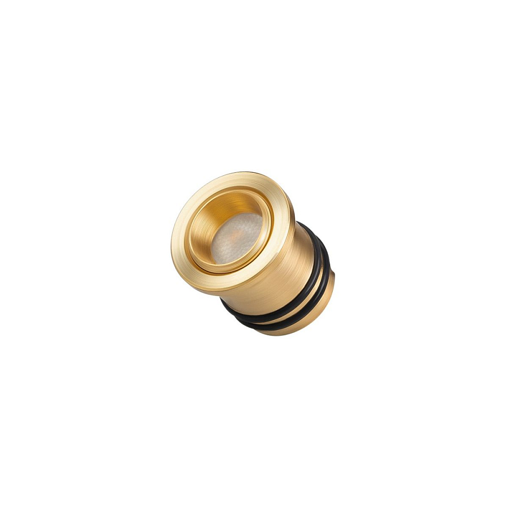 Мебельный светильник Arlight ART-PICCOLO-BUILT-R13-1W Warm3000 (BRS, 30 deg, 3V) (IP40 Металл) 061674