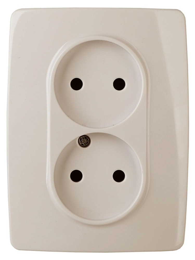 Розетка Эра 12-2007-02 2X2P, 16А-250В, б.л. Б0038811