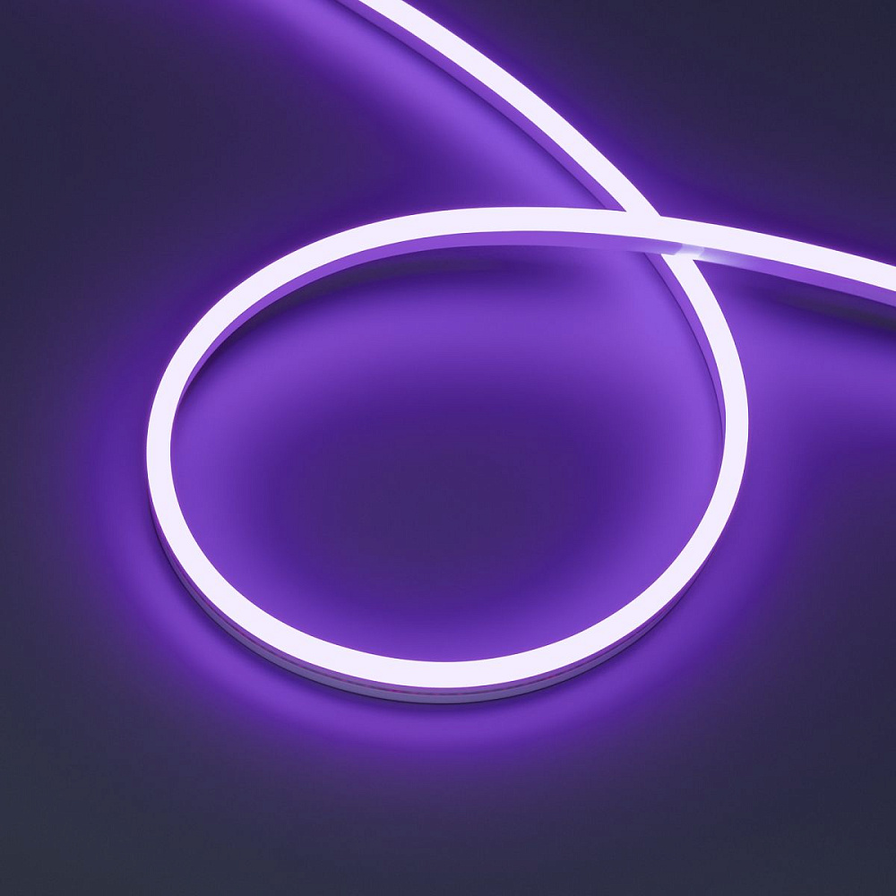 Светодиодная лента герметичная Arlight HALO-SIDE-A168-6x13mm 24V Purple (10 W/m, IP67, 2835, 5m) (Силикон) 061563