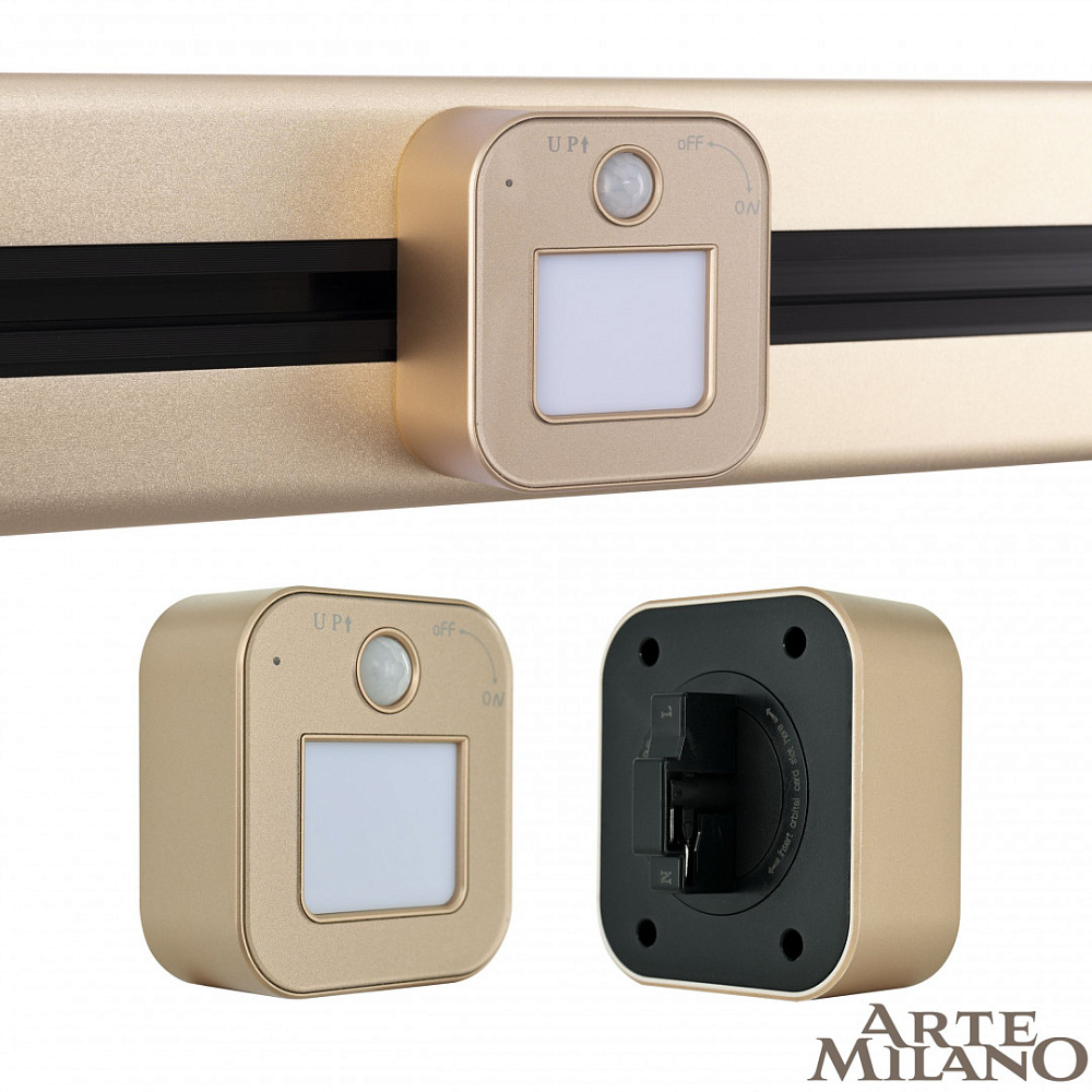 Трековая подсветка Arte Milano Am-track-sockets 380022TLS/LWS Gold