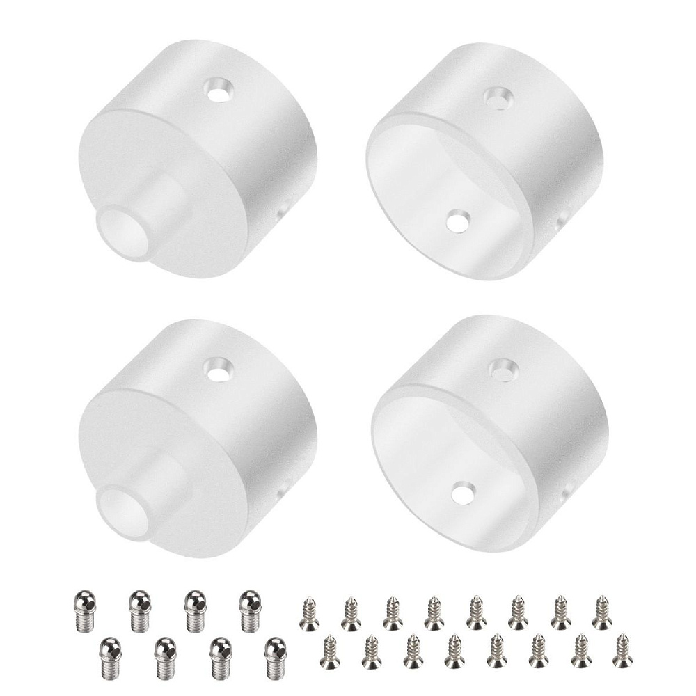 Заглушка Arlight WPH-FLEX-D22-360deg WHITE ALU с отверстием 049941
