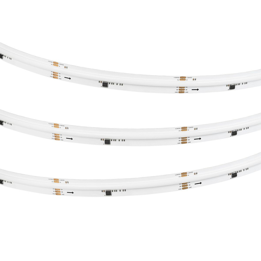 Светодиодная лента DMX-COB-X1008-18mm 24V RGB-PX126 (11 W/m, IP20, CSP, 5m) 062128