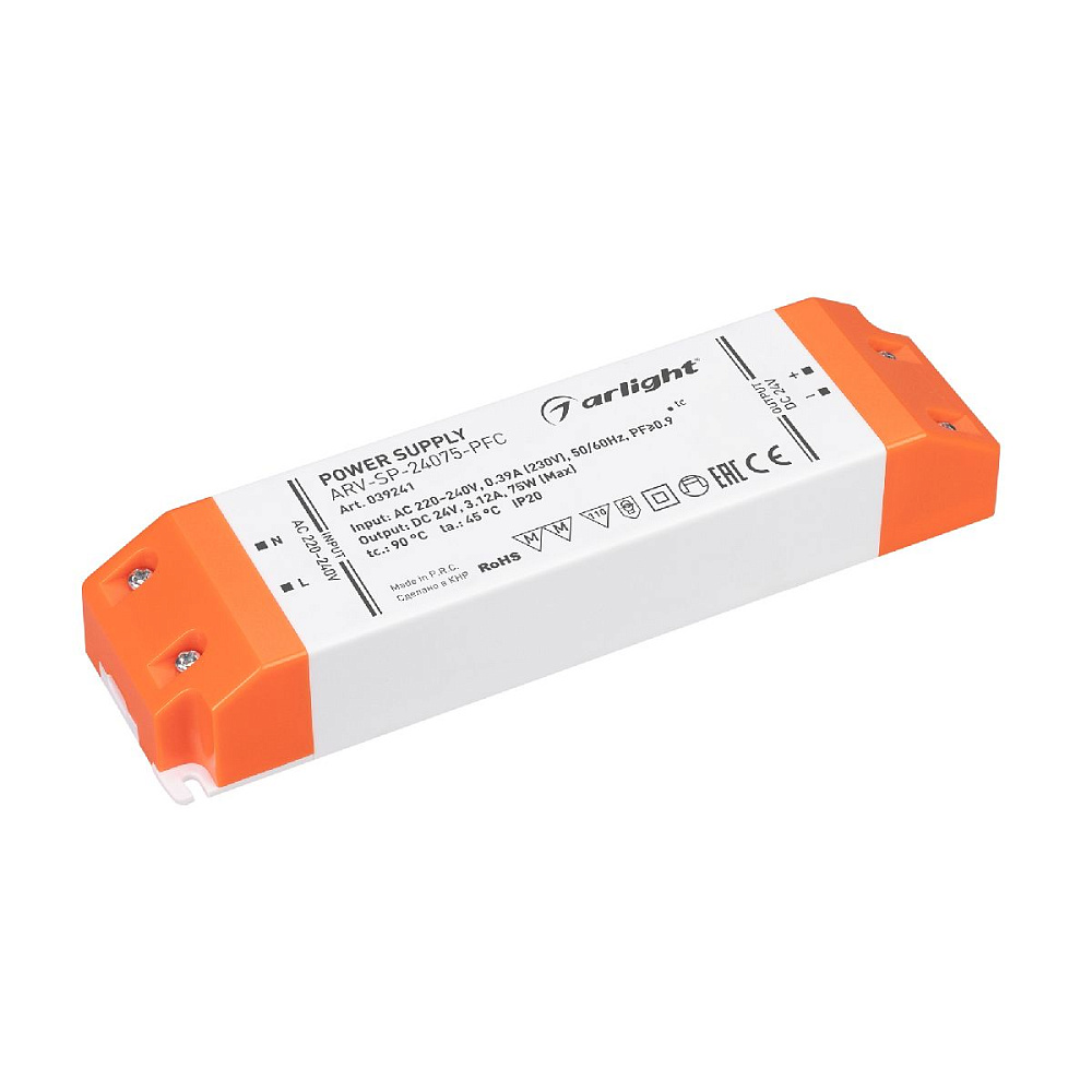 Блок питания Arlight ARV-SP-24075-PFC (24V, 3.12A, 75W) 039241