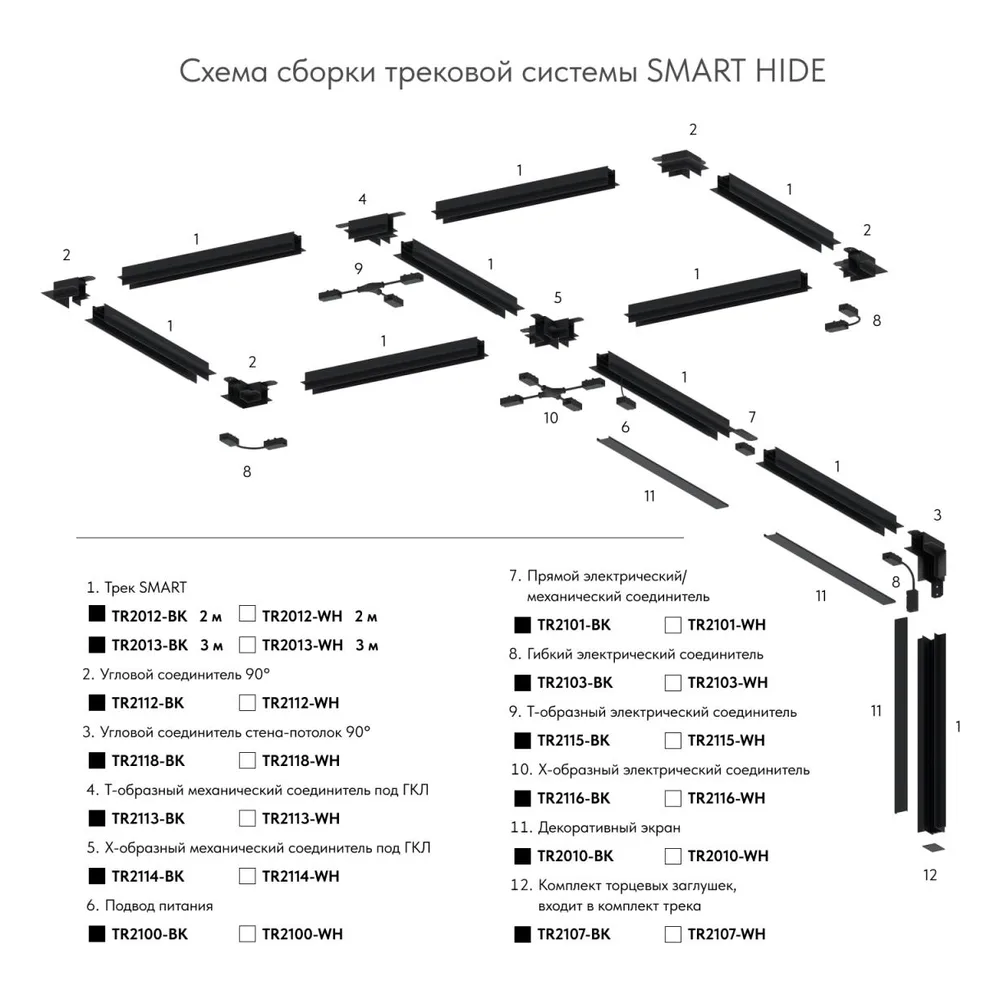 Подвод питания Denkirs Smart TR2100-WH, фото 4